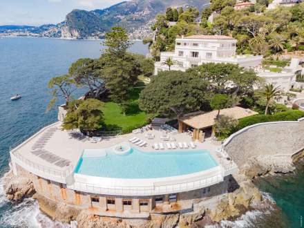 Cap Estel Swimming pool Drone view