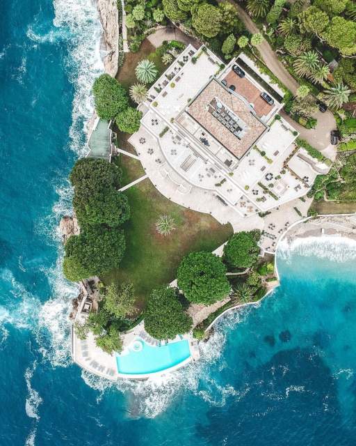 Cap Estel Hotel Overhead view · Luxury Hotel Côte d'Azur