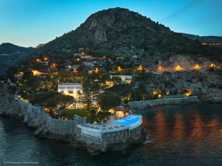 Cap Estel Hotel Overview night, Spa Hotel Eze